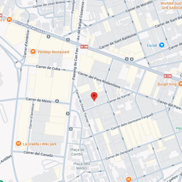 Mapa d'ubicació de Nat4 a Sabadell